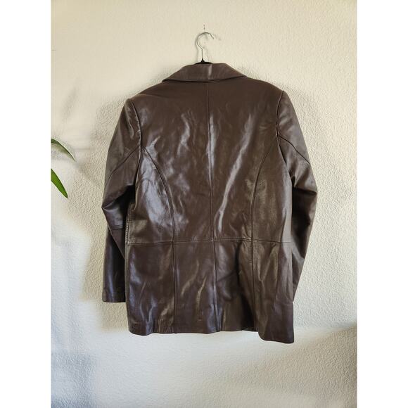 Pamela McCoy Collections Women's Genuine Leather Jacket-M - Picture 2 of 9